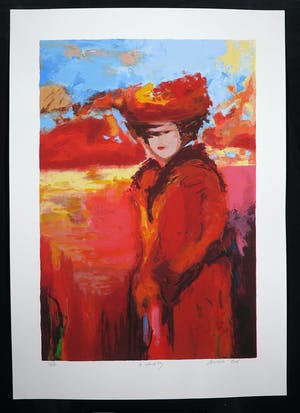 Annemiki Bok - Zeefdruk, De Wandeling kopen? Bied vanaf 1!