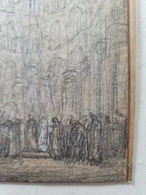 Ko Cossaar - Figuren in een kathedraal. Bijzondere lichtval. kopen? Bied vanaf 59!