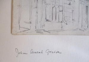 Johan Conrad Greive - Straatje met gevels kopen? Bied vanaf 1!