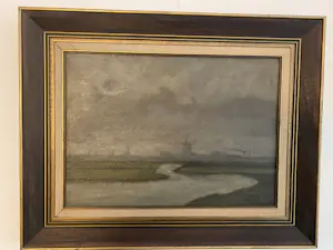 Jan de Boer - Zicht op Zaanse molens aan de Zaan kopen? Bied vanaf 85!