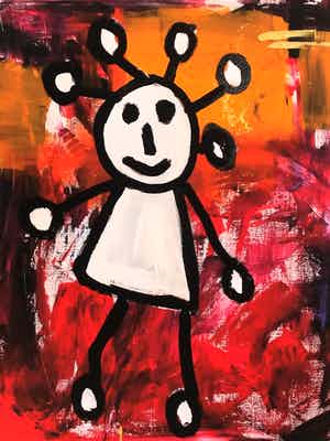 Paul Indrek Kostabi - Chucky verkocht voor € 95!