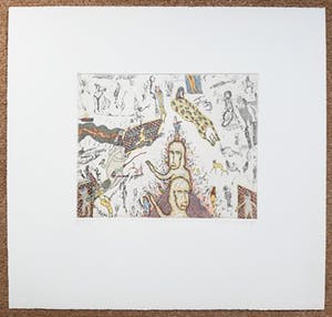 Felix Waske - Compositie met figuren, aquatint ets met vernis mou kopen? Bied vanaf 40!