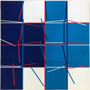 Christa van Santen - Gesigneerde zeefdruk - 'Raamwerk 1' - 17/25 kopen? Bied vanaf 45!