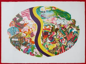 Jacqueline de Jong - Fantasiewereld, litho kopen? Bied vanaf 50!