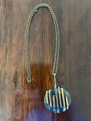 Harrie Lenferink - Prachtige bronzen hanger met originele ketting. LAATSTE KANS !!!!!!!!!!!!! kopen? Bied vanaf 85!