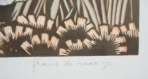 Frans de Haas - meisje met vlinder in landschap kopen? Bied vanaf 75!