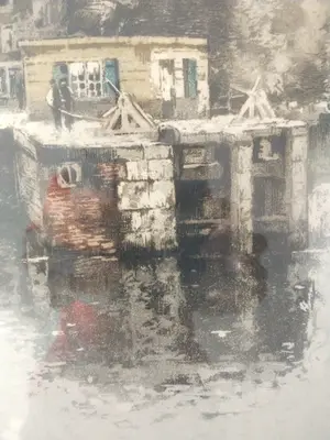 Henry Cassiers - Haarlemmersluis en Lutherse kerk te Amsterdam kopen? Bied vanaf 40!