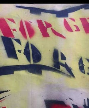 Herman Brood - schilderij op papier, Forget, ingelijst + HB-M certificaat kopen? Bied vanaf 350!