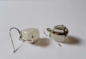 Nieuwe zilveren oorbellen met  Regenboogmaansteen kopen? Bied vanaf 70!