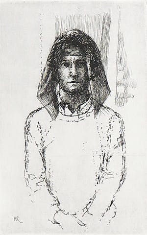 Adolfo Ramon Torcal - Ets, Z.T. (Portret van een vrouw) kopen? Bied vanaf 1!