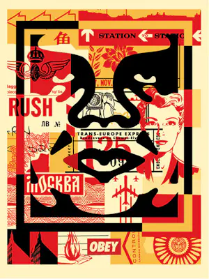 Shepard Fairey - OBEY 3-FACE COLLAGE Part 2 kaufen? Bieten Sie von 10!