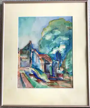 Matthieu Wiegman - Colouristisch landschap verkocht voor € 125!