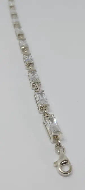 Zilveren armband (925) met kristal kopen? Bied vanaf 1!