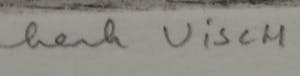 Henk Visch - Ets, De weg... nr. 1 - Ingelijst kopen? Bied vanaf 40!