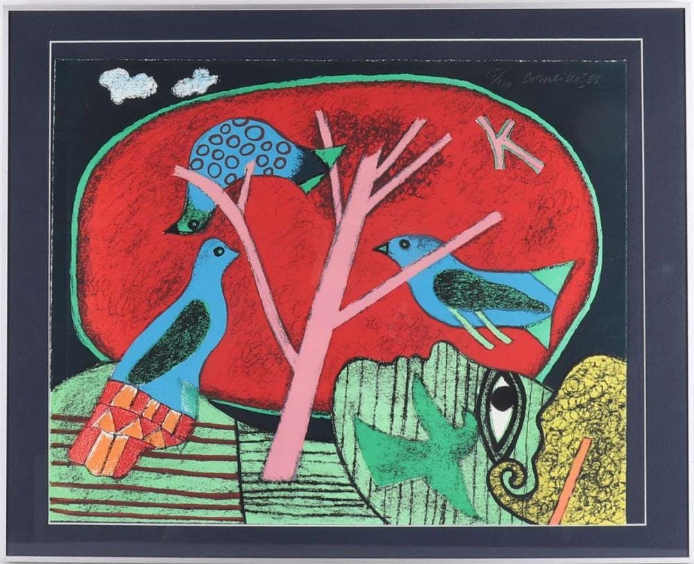 Corneille - Litho 1985 bijzonder mooi verkocht voor € 275!