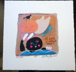 Wouter Stips - Ik hou je altijd vast, Serigrafie 2000 verkocht voor € 55!