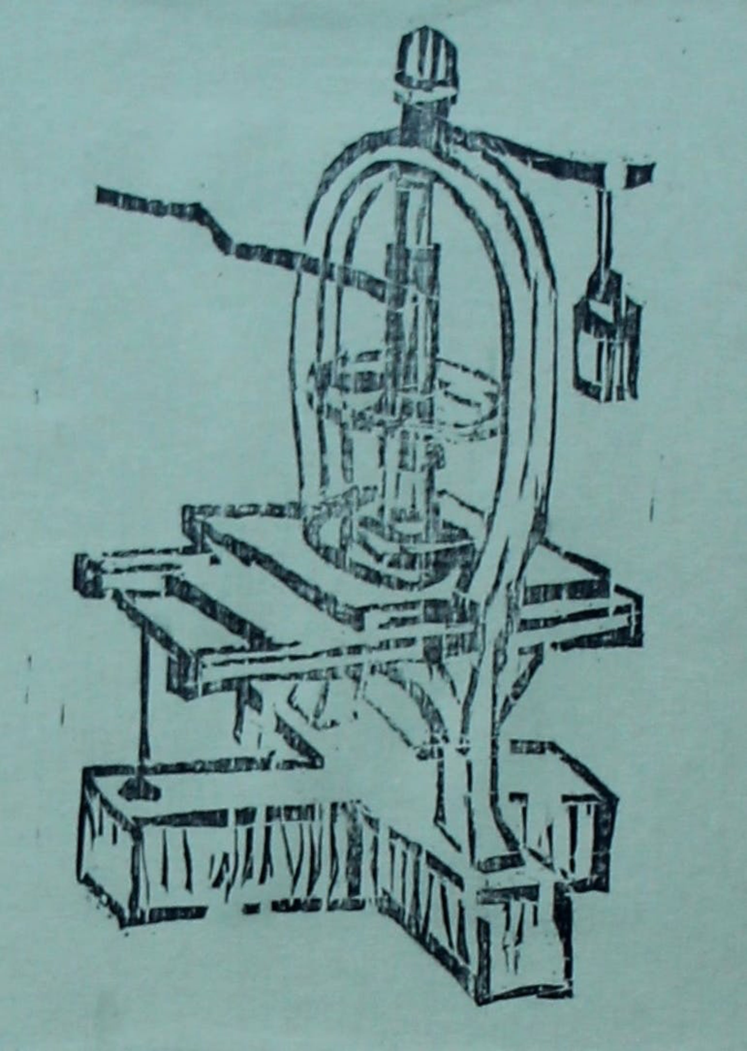 Toon Jansen - + Hubert Sluis: Hout/Linosnede: Degelpers - 1965 kopen? Bied vanaf 50!
