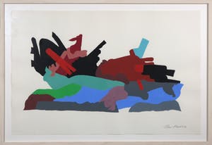 Henri Plaat - Gouache op papier, Zonder titel - Ingelijst (Groot) kopen? Bied vanaf 100!