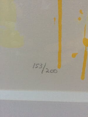 Richard Smeets - Abstracte compositie, zeefdruk (prachtig ingelijst, groot!) Grafiek Handgesignee kopen? Bied vanaf 200!
