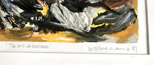 Theo Wolvecamp - ‘The Art of Business’ (ingelijste zeefdruk met beperkte oplage) kopen? Bied vanaf 325!