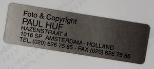 Paul Huf - Foto: 50 jaar - 1974 kopen? Bied vanaf 75!