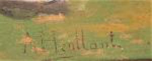 Felix Armand Heullant - Landschap met zomerhoed kopen? Bied vanaf 100!