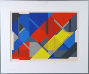 Henk van Trigt - Zeefdruk, Zonder titel - Ingelijst kopen? Bied vanaf 1!