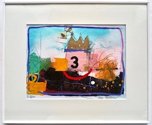 Theo Koster - The Sky is the limit - Gemengde techniek Acryl, Collage en grafiek - Ingelijst kopen? Bied vanaf 1!