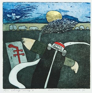 Michel van Overbeeke - Kleurenets met bladgoud, Always away I kopen? Bied vanaf 1!