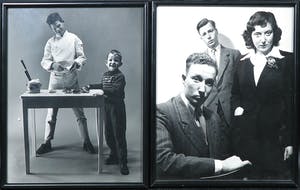 Paul Huf - Foto, lot van twee los ingelijste portretten van o.a. de kinderen van Jo Spier kopen? Bied vanaf 1!