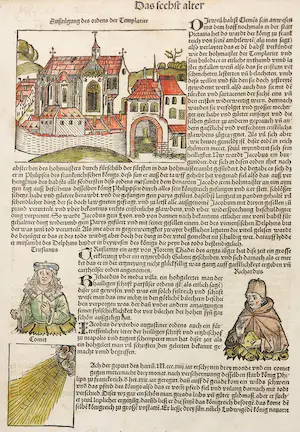 Michael Wolgemut - en Wilhem Pleydenwurff - Wiegedruk en houtsnede Terra Etas Mundiu Foliu CCXXII kopen? Bied vanaf 100!
