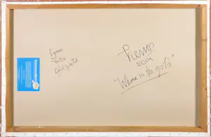 Pim Lenos - Gemengde techniek op doek, Where is the gold kopen? Bied vanaf 150!