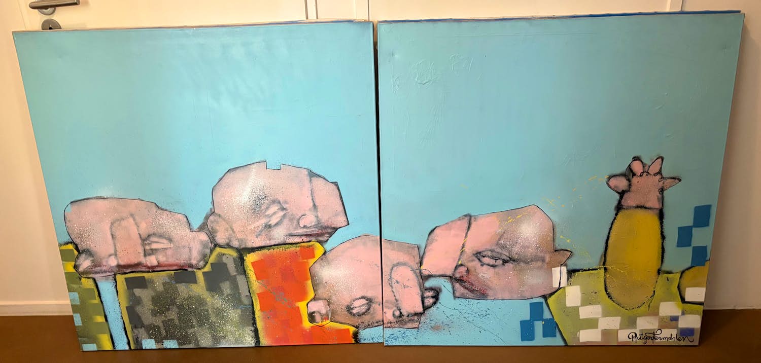 Rutger Termohlen - 2 luik ice blue kopen? Bied vanaf 750!