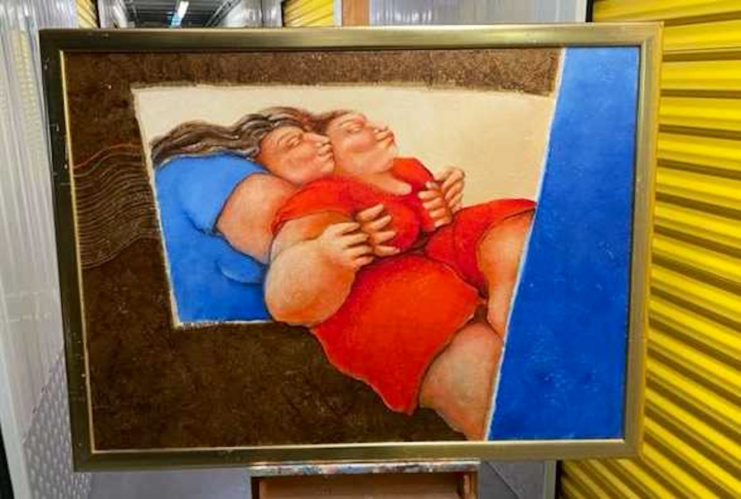 Ada Breedveld - Acryl Op canvas, uit 1992 verkocht voor € 275!