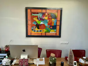 Clemens Briels - Handbewerkte zeefdruk Nr. 4 - Un jardiro secreto - op paneel kopen? Bied vanaf 300!