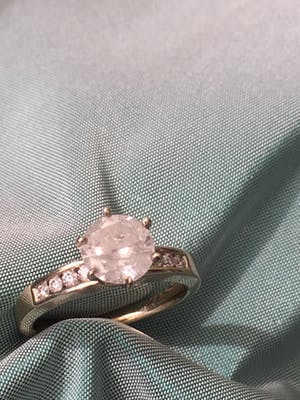 18K Goud - witgouden ring met een briljant geslepen diamant van 1.13 caraat kopen? Bied vanaf 1050!