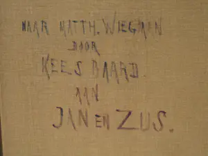 Kees Baard - Naar Matthieu Wiegman - Olieverf op doek , ingelijst 101 x 81 cm - 1929 kopen? Bied vanaf 1250!