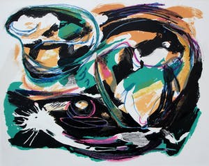 Karel Appel - litho: figuur - 1959 (nieuwe lijst!) kopen? Bied vanaf 1250!