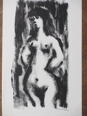 Flip van der Burgt - Eva - Houtsnede kopen? Bied vanaf 30!