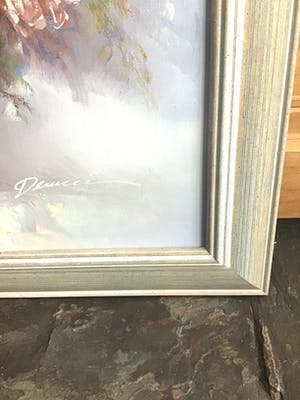 Niet of onleesbaar gesigneerd - Pot met bloemen kopen? Bied vanaf 1!