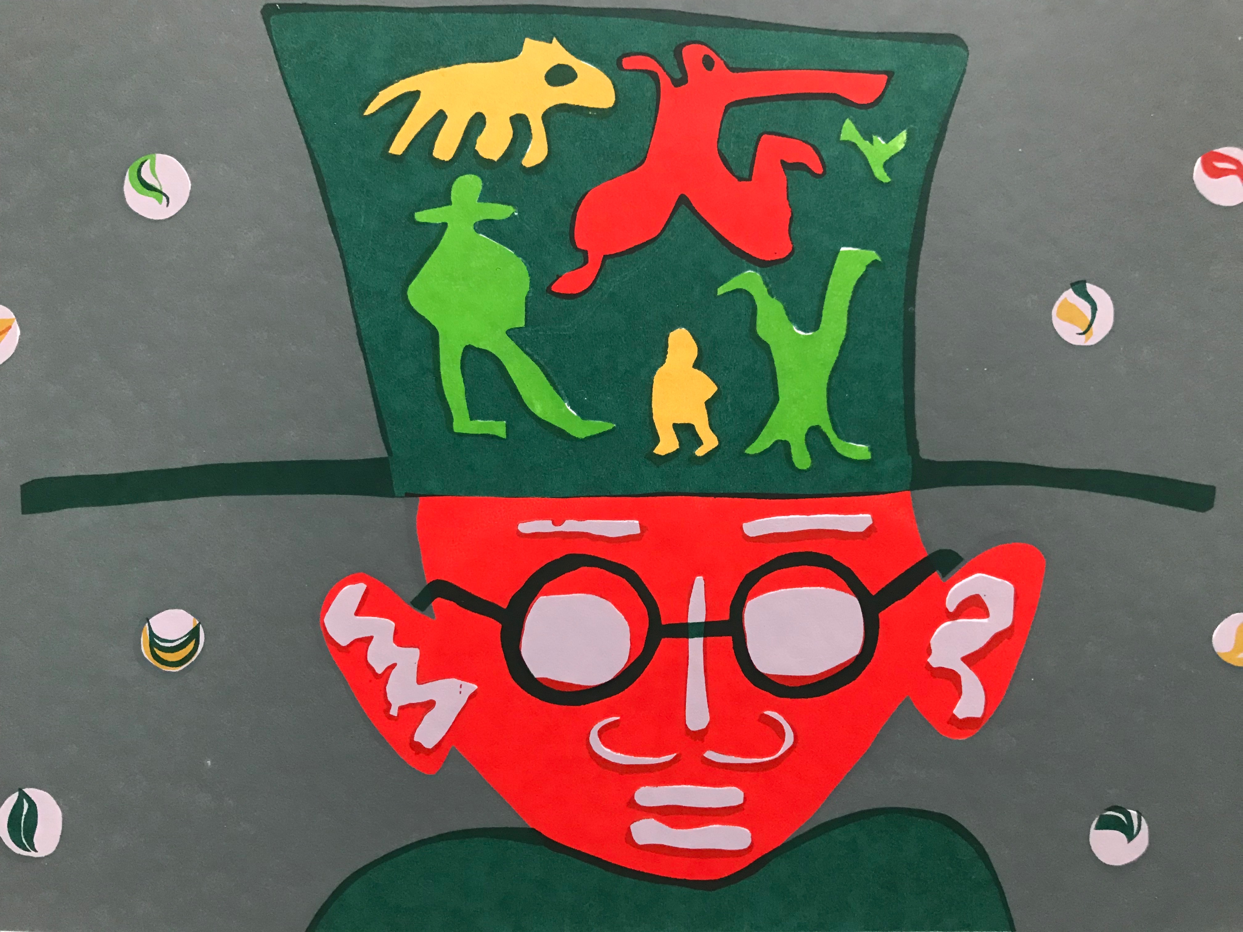 Niet of onleesbaar gesigneerd - Mooie zeefdruk - zonder titel - HC kopen? Bied vanaf 1!