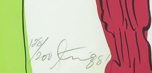 Walasse Ting - Zeefdruk, Geisha's met paard - Ingelijst kopen? Bied vanaf 350!