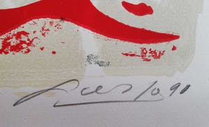 John Lie a Fo - NAAKTE VROUW / KLEURLITHOGRAFIE / 50x70cm / SIG / 1990 kopen? Bied vanaf 25!