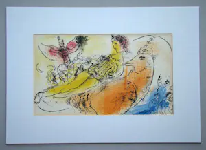 Marc Chagall - L'accordéoniste - Originele lithografie - 1957 kopen? Bied vanaf 160!