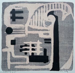 Wim Motz - Geometrisch abstracte compositie, litho kopen? Bied vanaf 30!