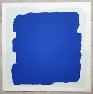 Bram Bogart - Zonder titel (blauw) kopen? Bied vanaf 850!