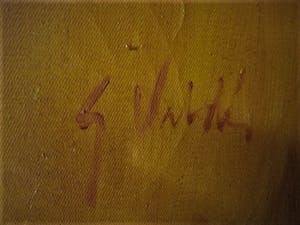 Niet of onleesbaar gesigneerd - Gesigneerd "Valdes" Expressionistisch olieverf op doek portret kopen? Bied vanaf 1!