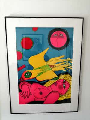 Corneille - Prachtige kleurrijke grote zeefdruk uit 1990 verkocht voor € 300!