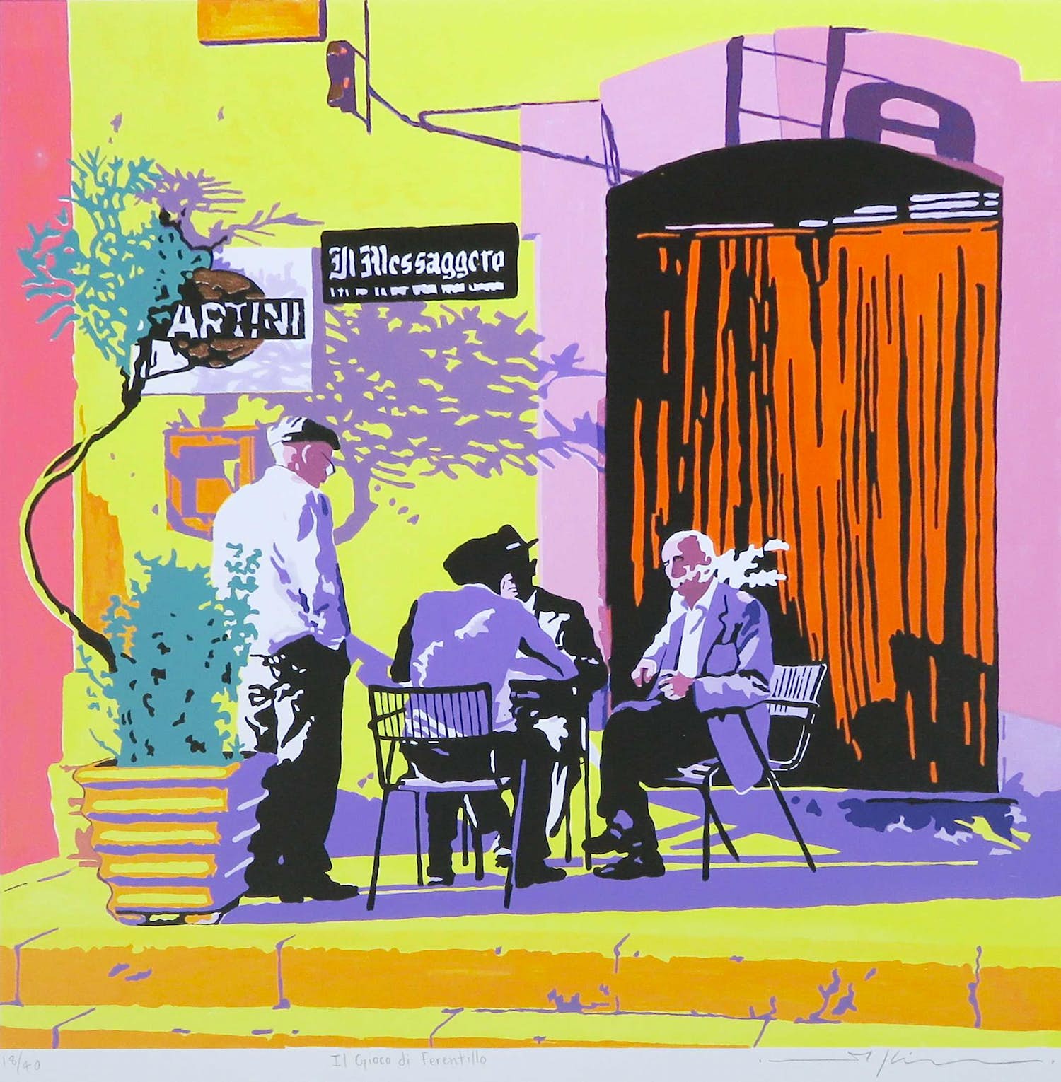 Marco Kooiman - Zeefdruk, Il Gioco di Fenretillo verkocht voor € 50!