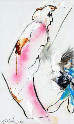 Ger Lataster - Gemengde techniek - 1984 verkocht voor € 1095!